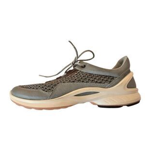 Ecco Womens Biom Fjuel Mesh Athletic Running Sneakers Seafoam Green Black Sz 9.5
